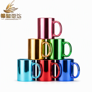 <span class=keywords><strong>Taza</strong></span> de Café de Cerámica con Recubrimiento de Perla Brillante, <span class=keywords><strong>Taza</strong></span> de Porcelana con Efecto Espejo Metálico <span class=keywords><strong>para</strong></span> Empresas - Product Image 1