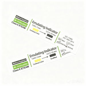 Tira Indicadora de Esterilización a Vapor Tipo 6, <span class=keywords><strong>Tarjeta</strong></span> Indicadora de Autoclave Médica - Product Image 5