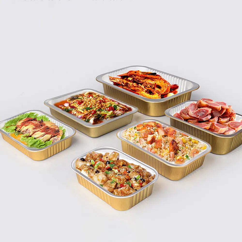 Aluminium Foil Food Box Wholesale Recyclable Foil Containers
