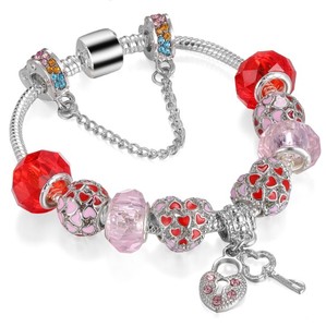 Bracelet d'animaux en forme de cœur pour fille, chaîne à breloque, pendentif en fil mignon, nouvelle collection - Product Image 1