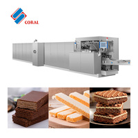 Machine automatique de fabrication de biscuits en gaufrettes Ligne de production de gaufres en gaufres Prix de l'équipement de boulangerie Machine à biscuits en gaufrettes