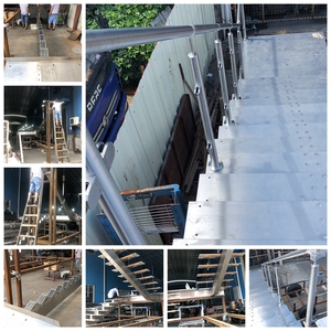 Vente chaude personnalisée Conceptions de sécurité pour l'extérieur de la maison Poteau de tuyau en acier inoxydable Pont Terrasse Barre transversale Tube Garde-corps en acier inoxydable - Product Image 4