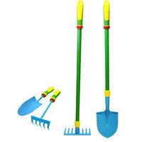 Petit ensemble de jardin pour enfants, accessoires de jardinage de haute qualité manche en bois, truelle à main, râteau, outil pour plantes en pot, fabrication en chine