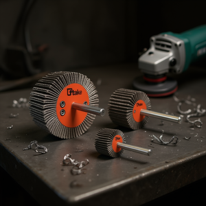 Disco de Láminas Abrasivo Ttake 60x30 mm A16 para Pulir Metal con Eje de 6 mm - Product Image 3