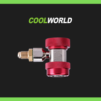 Connecteur rapide pour réfrigérant R134A, adaptateur de raccord rapide haute et basse pression pour climatisation