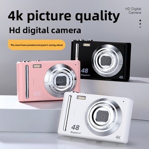 กล้องดิจิตอล 4K HD ความละเอียด 48 ล้านพิกเซล กล้องวิดีโอขนาดกะทัดรัด พร้อม Wifi ระบบ Face Priority สำหรับเด็กและนักเรียน - Product Image 1