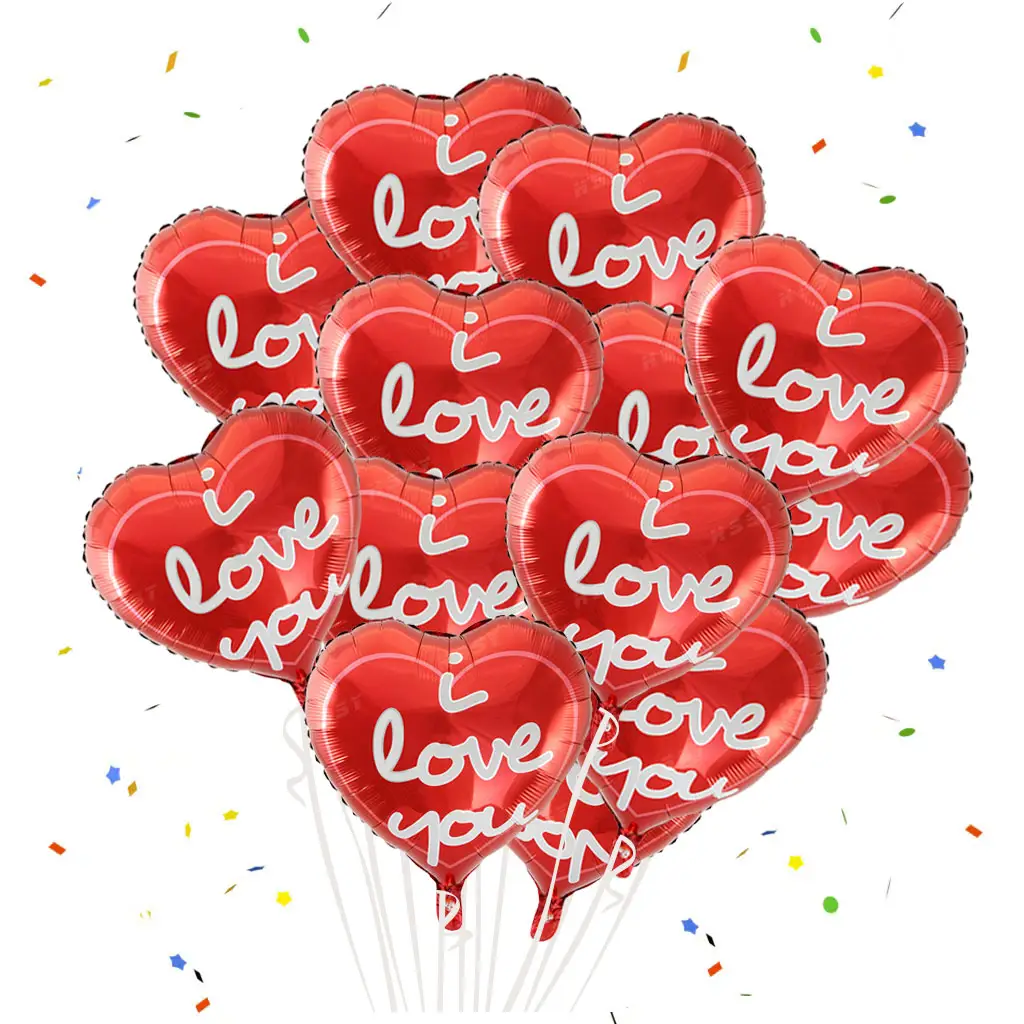 Ti amo globos de helio palloncino rosso cuore matrimonio decorazioni festa di san valentino palloncini 18 pollici lamina