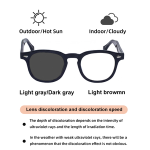 <span class=keywords><strong>Gafas</strong></span> de sol KAJILA retro de diseño personalizado con logotipo, <span class=keywords><strong>redondas</strong></span>, fotocromáticas, con protección UV400 contra la luz azul, para mujeres y hombres - Product Image 5
