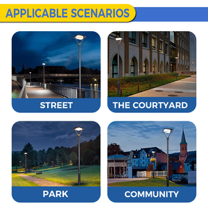 Sản xuất OEM/ODM cột đèn năng lượng mặt trời bằng nhôm 2m 3m có chứng nhận ROHS CE, bảo hành 3 năm, dùng cho công viên và cộng đồng. - Product Image 2