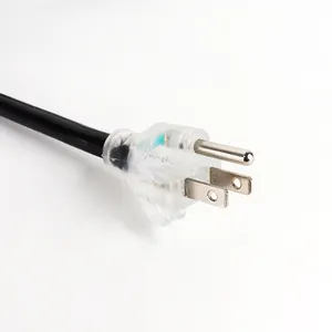 New Product Home Appliances Lamps Lighting PVC Insulated US Three Plug Computer UL 3 Pin Power Cord