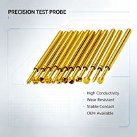 Pointes de contact Pogo-Pin ultra-précises usinées CNC sur mesure pour sondes, en acier inoxydable/laiton, 0,005 mm