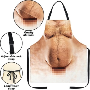 Delantal Divertido con Estampado Digital de Hombre Musculoso y Mujer Sexy, para Limpieza del Hogar, Fiestas, Barbacoa, Diseño Creativo Antiincrustante para Cocinar - Product Image 2