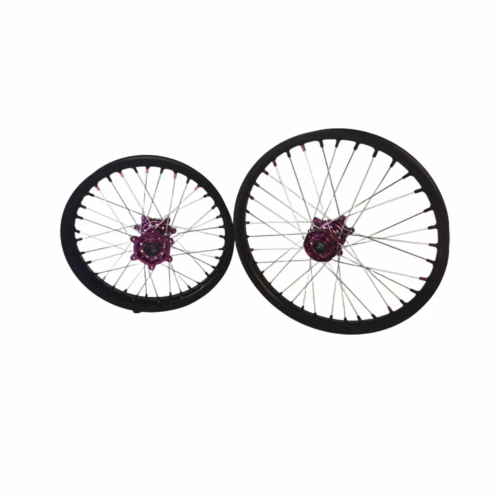 Haute qualité CNC 19 21 pouces E-bike Surron ensembles de jantes arrière pour roue Surron Light/ Ultra Bee avec moyeu