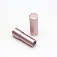 Tube à lèvres rond en aluminium de 12,1 mm, conteneur vide en métal pour baume à lèvres, emballage cosmétique