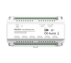 Skydance DMA6-RDM 12-48vdc 6 Kanalen <span class=keywords><strong>Dmx</strong></span>/Rdm Signaalversterker Voor <span class=keywords><strong>Dmx</strong></span> Decoders <span class=keywords><strong>Led</strong></span> Controllers - Product Image 3
