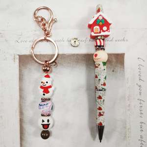 Nuovo arrivo Halloween e natale dentizione <span class=keywords><strong>Silicone</strong></span> <span class=keywords><strong>Pvc</strong></span> perline 3d <span class=keywords><strong>Silicone</strong></span> focale perline per penne all'ingrosso - Product Image 2