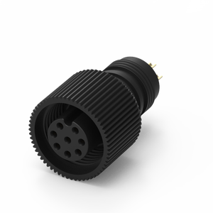 M12 A-Coded 8Pin Female Connector IP67 <b>Waterproof</b> 2A 60V Industrial Molded Plug - Product Image 6