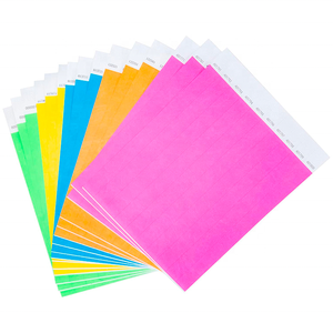 One Time Use Rfid Event Paper Wristbands Tyvek Paper Wristbands for Events Custom Paper Wristband