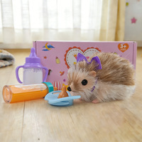 Figurine hérisson en silicone de 12,5 cm – Adorable compagnon pour enfants, idéal pour maison de poupée, collection ou cadeau d'anniversaire
