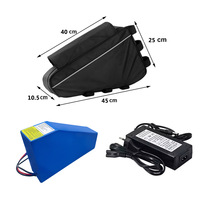 Batterie triangulaire 72V 30Ah, batterie de vélo électrique 48V 45Ah/52V 40Ah/60V 35Ah pour moto électrique 1000W-5000W, vélo électrique