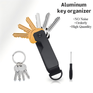 Organizzatore di Chiavi Minimalista Silenzioso in Alluminio, Portachiavi Multifunzione da <span class=keywords><strong>Uomo</strong></span>, Borsa Appendibile per Chiavi <span class=keywords><strong>Auto</strong></span> - Product Image 1