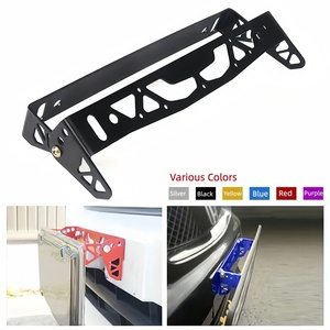 Support de plaque d'immatriculation de voiture, support de plaque d'immatriculation rotatif à angle réglable, support de plaque d'immatriculation de course - Product Image 1
