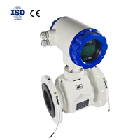 Digital Electromagnetic Flow Meter 0.5% F.s DN10~50 Flange Electromagnetic Flowmeter for Liquid Water Sewage Measurement