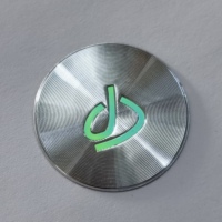 Pelat Nama Aluminium Pola CD Foto-kromik Berpola Sandblast Cetak 6 Warna Kustom, Label Logam Modern Berubah Warna untuk