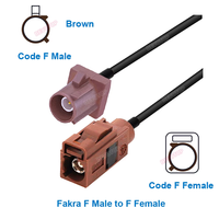 Adaptateur RF Fakra RG174 50 OHM DC-6GHz, connecteur mâle/femelle, câble pigtail, antenne radio GPS pour voiture