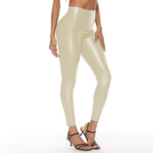 Femmes Sexy Leggings En <span class=keywords><strong>Cuir</strong></span> PU <span class=keywords><strong>Taille</strong></span> Haute Butt Lifting Pantalon En <span class=keywords><strong>Cuir</strong></span> Extensible Faux <span class=keywords><strong>Cuir</strong></span> Collants Push up - Product Image 4