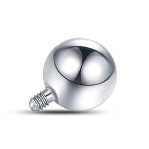 <b>Titanium</b> External Thread Round Ball <b>Studs</b> G23 ASTM F136 For Body Jewelry Piercing Accessories - Product Image 4