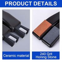 Pierre d'affûtage pour patins à glace en carbure de silicium noir, 50x25mm, accessoire d'affûtage de patins, vente directe usine