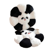 Coussin de chaise en peluche brodé Panda, coussin de siège et coussin de canapé - pour le soulagement du stress, cadeau d'anniversaire ou de déménagement