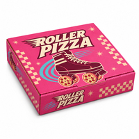 Muestra Gratis, Precio de Fábrica Accesible, Contenedor de Papel para Alimentos, Caja Desechable para Hamburguesas, Pollo Frito y Comida Rápida