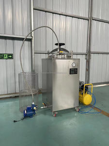 תצוגה דיגיטלית 50l 100l 150l אנכי לחץ גבוה אדים בלחץ גבוה אדים autoclave עבור המצע פטריות מכונות מחיר - Product Image 3