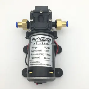 XTL-3210 12V 또는 24V 100W (8L 1.1Mpa) 브러시 DC 전기 다이어프램 펌프 워터 펌프, 농업 스프레이 드론/세차