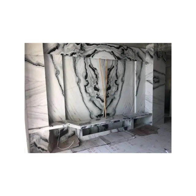 Coastal Hotel Villa Mall showroom TV wall white marble bathroom floor tile