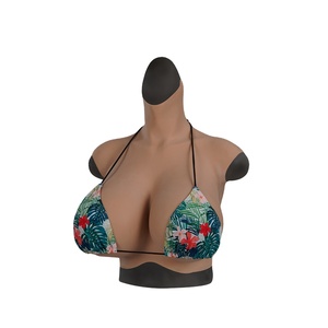 Freesize Bigcup <span class=keywords><strong>Real</strong></span> Touch Skin Hoge elasticiteit Siliconen kleding Prestatiekostuum Heren Rollenspel Dames bodysuit Shapewear - Product Image 1
