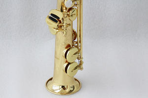 แซกโซโฟนโซปรานิโนสไตล์ญี่ปุ่นคลาสสิก พร้อมเคลือบทอง โทนเสียง Eb ตัวเครื่องทองเหลือง OEM เครื่องดนตรีประเภทลม - Product Image 6