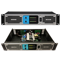 Amplificateur de puissance numérique professionnel de classe D à 2 canaux MD-400 2x400W, montage en rack pour système de sonorisation KTV, scène, église