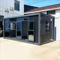 Conteneur habitable préfabriqué en acier de 20 pieds et 40 pieds avec 2-3 chambres, idéal pour bureau, hôtel, appartement, magasin et logement