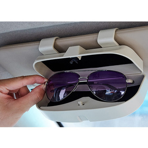 <b>Car</b> Sunglasses Holder Sun Visor Storage Universal ABS <b>Clip</b> For Eyeglasses And Documents - Product Image 1