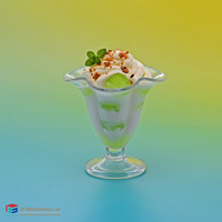 Gobelets à dessert et à crème glacée en plastique transparent en forme de fleur, bols à pudding et à salade réutilisables, lavables au lave-vaisselle, incassables, pour les fêtes