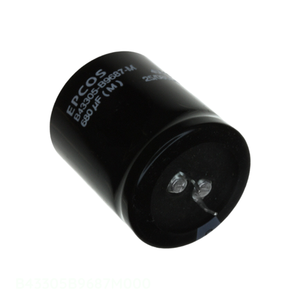 Manufacturer Channel 680 uF <b>CAP</b> ALUM 680UF 20% 400V <b>SNAP</b> TH B43305B9687M000 Through Hole Capacitor - Product Image 1