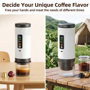 Cafetera Espresso Portátil con Pantalla LED, 20 Bares, 3 en 1, Acero Inoxidable, USB, Eléctrica, Frío/Caliente, para Camping y Auto - Product Image 5