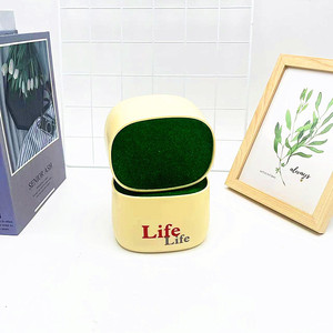 Maceta de Plástico Imitación Cerámica New Life Basin, Color Amarillo Claro, 7cm de Alto x 11cm de Largo x 8.5cm de Ancho, Decoración para el Hogar - Product Image 4