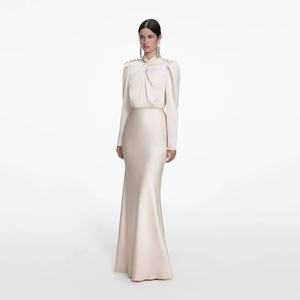 Abito da sera da donna a maniche lunghe con collo alto |   Elegante Abito Aderente da Cerimonia per Matrimoni ed Eventi <span class=keywords><strong>di</strong></span> Gala - Product Image 1