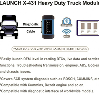 Herramienta de diagnóstico para camiones x431V + Launch 431HD3, escáner Obd2 de 12V o 24V