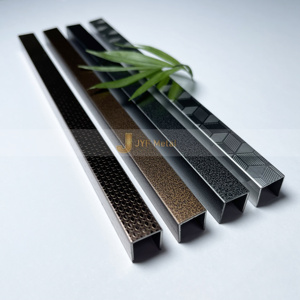 Bordure de carrelage en céramique en forme de U, sur mesure, en acier inoxydable, pour la décoration des sols - Product Image 2