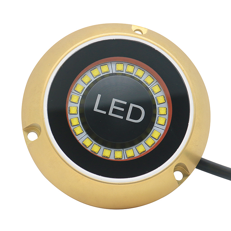 Yuefa 60W RGB RGBW Bronze Wireless Remote Control Under Water Marine Ocean Underwater LED Boat Light